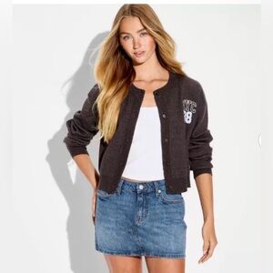 Low-Rise Denim Mini Skirt Wild Fable Medium Wash sz4 festival rocker concert